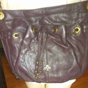 ROYNA Maroon Leather Handbag NWT